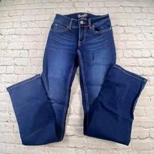 Wrangler Bootcut Jeans Size 1/2 Long inseam Western Dark wash